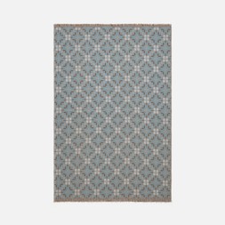 Welsh Blanket Effect Throw 130x180 Blue