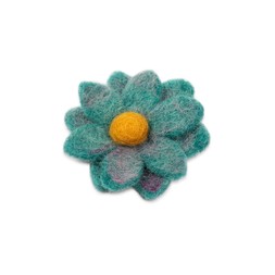 Felt flower brooch