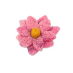Felt flower brooch