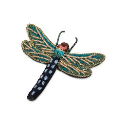 Beaded dragonfly brooch