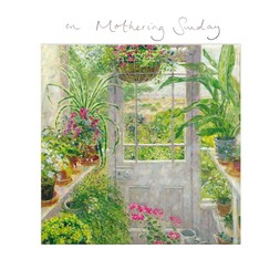 Paper chain lovely flowers Mother's Day card