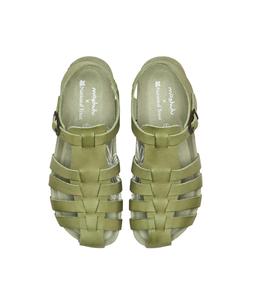 Moshulu x National Trust fisherman sandals, Lichen Green