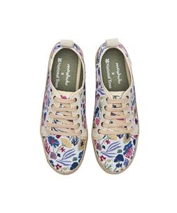 Moshulu x National Trust canvas shoe, Wagtail