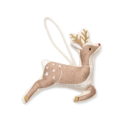 50065356 i£7.50 Organic Cotton Reindeer Tree Dec