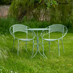 Bistro Set Aquit Mesh Sage £300