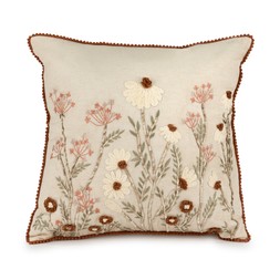 50074731 £26 Ambleside Embroidered Cushion NT Exclusive Organic Cotton