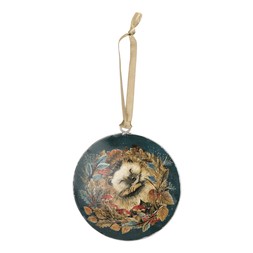 50082530 £5 Hedgehog Round Metal Tree Dec NT Exclusive