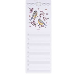 50082874 £6 National Trust Wild Press Swallows Illustrated Slim Calendar 2027 Inner Page