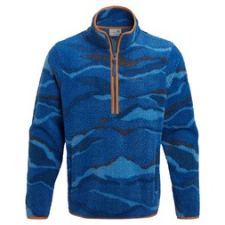 Men's National Trust Rawthey Half Zip Fleece | Juniper Berry Print