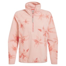 Women's National Trust Reedmace Half Zip Fleece | Sherbert Print