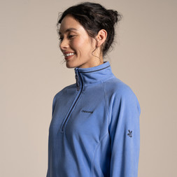 National Trust Miska Half Zip in Vinca Blue £45.00