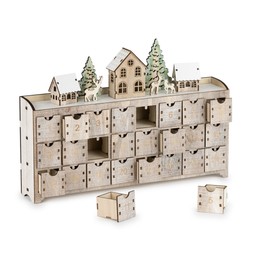LED wooden advent calendar £34