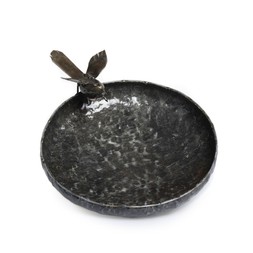 Bird bath with robin accessory