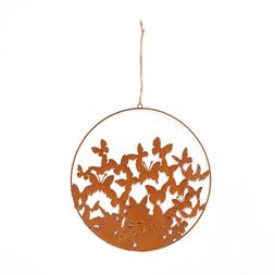 Butterflies round wall art