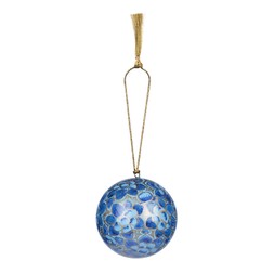 Blue Papier Mache Baubles, Set of 6_gbp_30