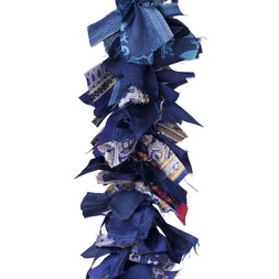 Namaste Blue Recycled Sari Tinsel_gbp_15