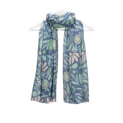 POM Teal and Blue Meadow Organic Cotton Scarf_gbp_20