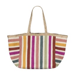 The Braided Rug Company Multicolour Stripe Tote_gbp_45