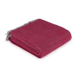 National Trust Fishbone Throw, Fuchsia_gbp_45