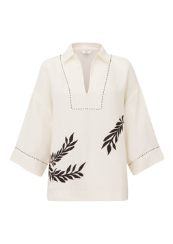 3:4 Sleeve Placement Embroidered Top £45 (AB12763)