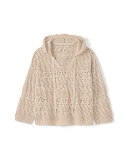 CROCHET HOODED JUMPER £45.