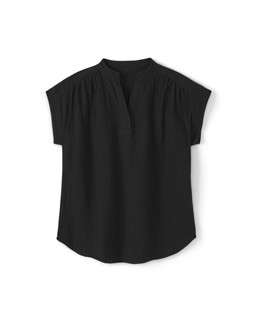 DC NOTCH NECK TOP BLACK £30