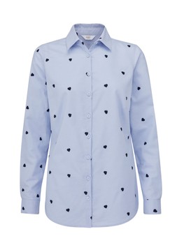 Embroidered Oxford Shirt in pale blue £36 (AB12708) Available from January 9th