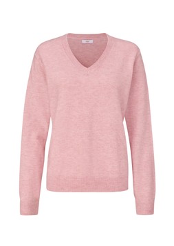 Fine Knit V-Neck Jumper In Rose £32 (Available from August)