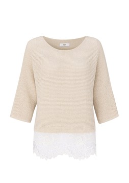 Lace Hem Short Sleeve Jumper £39(Available from July)