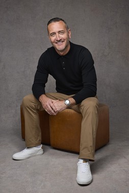 Luxury Merino Long Sleeve Polo Shirt Black £42 & Signature Stretch Chino Trousers Camel £39.- EMBARGOED UNTIL 20TH AUGUST 2026