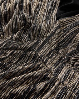 Metallic Textured V-Neck Tiered Maxi Dress £65 - Close up - 3rd September