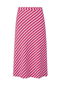 Pull On Stripe Jersey Midi Skirt in Red £29 (AG10964) Available from February 5th