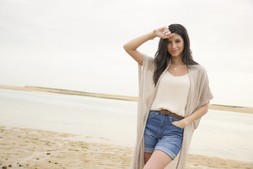 SHEER KNIT LONGLINE CARDI £48