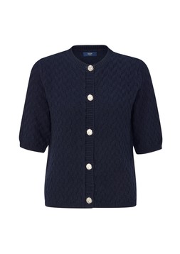 Short Sleeve Cardigan Navy £36- (Available from July)