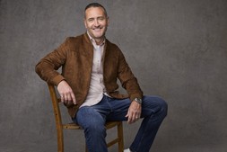 Signature Faux Suede Bomber Jacket Dark Tan £69, & Signature Ultimate 4-Way Stretch Straight Fit Jeans Indigo £40- EMBARGOED UNTIL 20TH AUGUST 2026