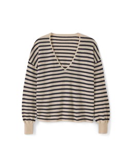 STRIPE LOOSE FIT LS TOP £45.