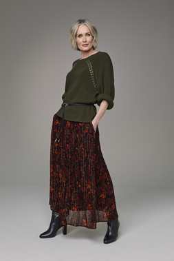 Studded Jumper £45 & Chiffon Maxi Skirt £45.- (Available from July)