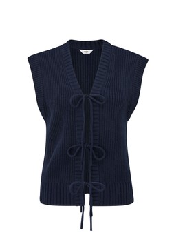 Tie Front Knitted Waistcoat £35 (AL11794) Available from 9th January