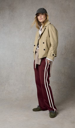 Track Pant £32 & Cropped Trench Jacket £65. (Available from July/August)
