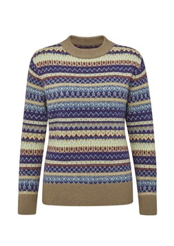 Alex Jones X Cotton Traders Fair Isle Jumper Mocha £40