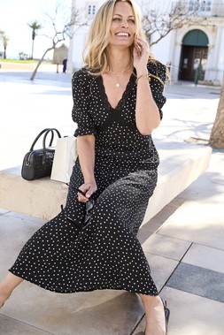 Lace Trim Maxi Dress £49