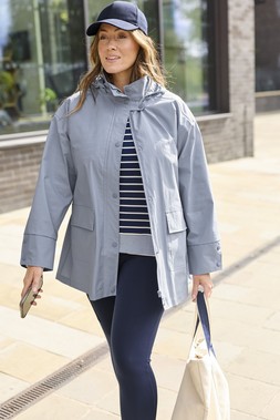 Ladies Waterproof Jacket, Pale Sky, £69 - Available from 28th December