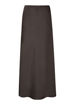 Satin Maxi Skirt Chocolate £38