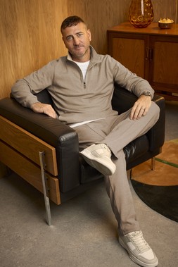 Will Mellor X Cotton Traders Interlock Half Zip Jumper Oatmeal £38