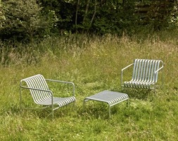 HAY Palissade Outdoor Lounge Chair - Low - Hot Galvanised Steel