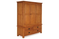 Kingston Oak 4 Drawers 3 Doors Wardrobe RRP €1,999 NOW €1,149