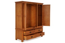 Kingston Oak 4 Drawers 3 Doors Wardrobe RRP €1,999 NOW €1,149