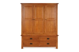 Kingston Oak 4 Drawers 3 Doors Wardrobe RRP €1,999 NOW €1,149