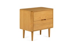 Copenhagen Oak 2 Drawers Bedside Table - RRP €699 NOW €449