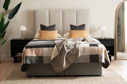 Rubin Grey Full Height 5 King Headboard RRP €475 NOW €325